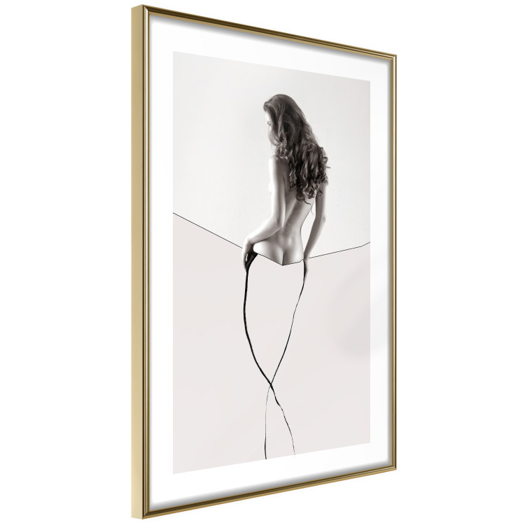Poster Sensual Thread - half silhouette of woman and line art in abstract style 128077 additionalImage 9