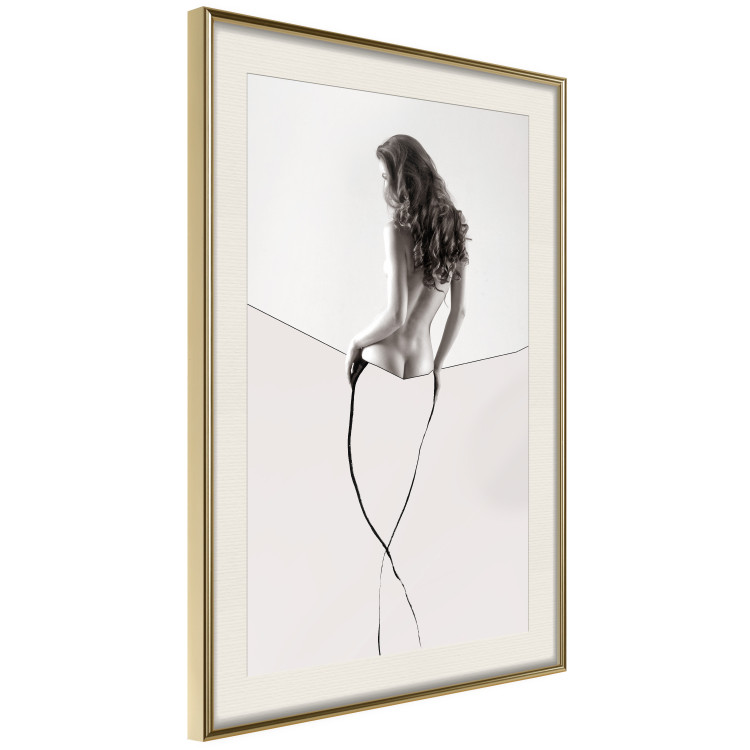 Poster Sensual Thread - half silhouette of woman and line art in abstract style 128077 additionalImage 3