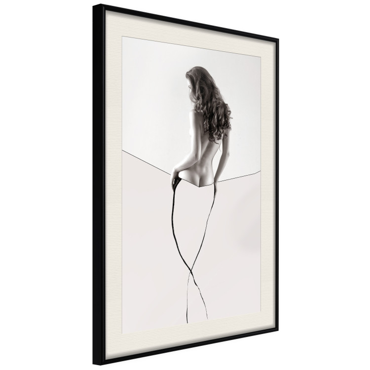 Poster Sensual Thread - half silhouette of woman and line art in abstract style 128077 additionalImage 2
