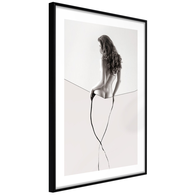 Poster Sensual Thread - half silhouette of woman and line art in abstract style 128077 additionalImage 6