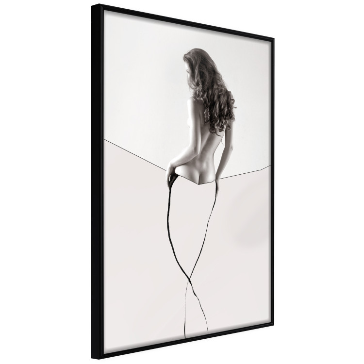 Poster Sensual Thread - half silhouette of woman and line art in abstract style 128077 additionalImage 11
