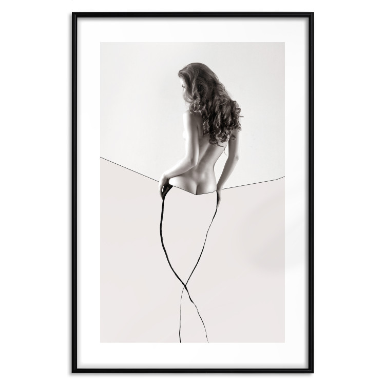 Poster Sensual Thread - half silhouette of woman and line art in abstract style 128077 additionalImage 17