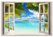 Large canvas print Window: Sea View [Large Format] 128677