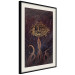 Wall Poster Golden Submarine - maritime abstraction with the ocean and an octopus 129377 additionalThumb 2