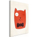 Canvas Print Little Elegance (1-piece) Vertical - orange abstract cat 129877 additionalThumb 2
