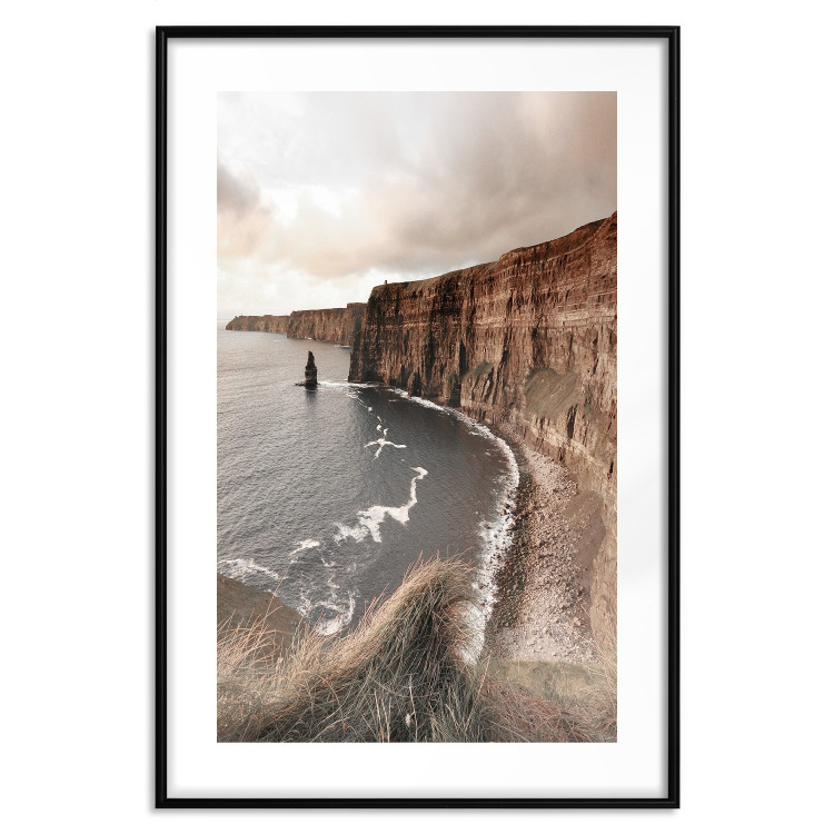 Poster Solitary Cliffs - seascape with large cliffs against a clear sky 130277 additionalImage 15