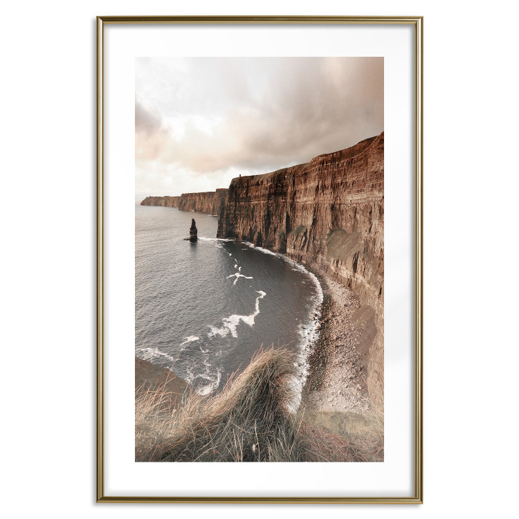 Poster Solitary Cliffs - seascape with large cliffs against a clear sky 130277 additionalImage 14