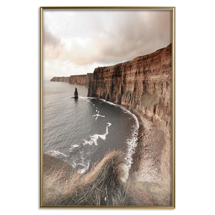 Poster Solitary Cliffs - seascape with large cliffs against a clear sky 130277 additionalImage 17