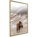 Wall Poster Warm Friendship - autumn landscape of a pair of animals against a mountain backdrop 130377 additionalThumb 14