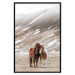 Wall Poster Warm Friendship - autumn landscape of a pair of animals against a mountain backdrop 130377 additionalThumb 16