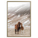 Wall Poster Warm Friendship - autumn landscape of a pair of animals against a mountain backdrop 130377 additionalThumb 21