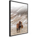 Wall Poster Warm Friendship - autumn landscape of a pair of animals against a mountain backdrop 130377 additionalThumb 11
