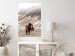Wall Poster Warm Friendship - autumn landscape of a pair of animals against a mountain backdrop 130377 additionalThumb 2