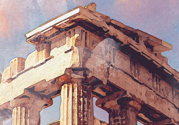 Wall Poster Painted Parthenon - historic building in Athens in watercolor motif 131777 additionalImage 10