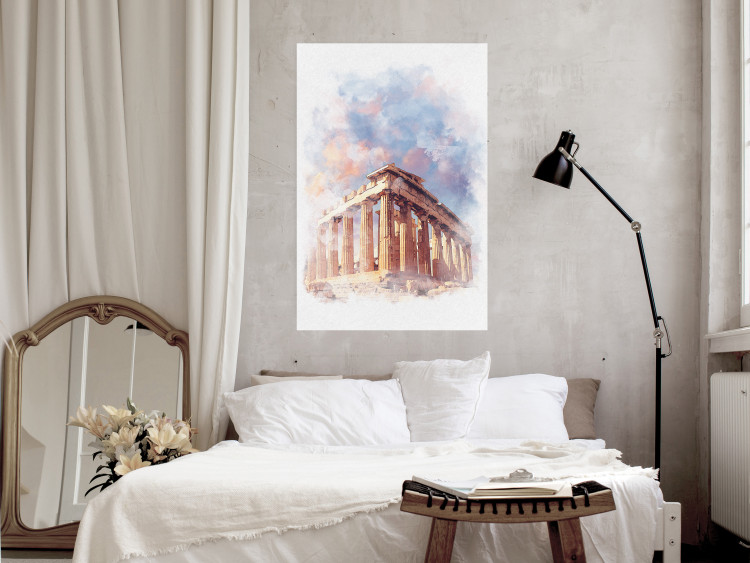 Wall Poster Painted Parthenon - historic building in Athens in watercolor motif 131777 additionalImage 4