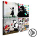 Canvas Banksy Collage (4 Parts) 132477 additionalThumb 6