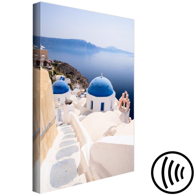 Canvas Sunny Santorini landscape - landscape with sea and Greek architecture 136077 additionalImage 6