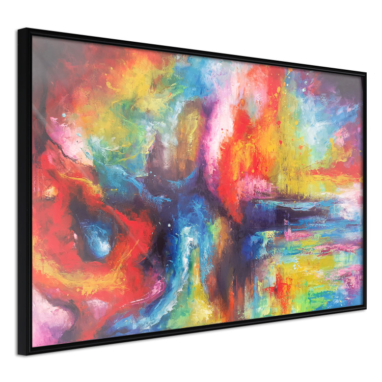 Poster Horizontal Galaxies - a colorful abstract with spilled paint texture 137177 additionalImage 17