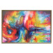 Poster Horizontal Galaxies - a colorful abstract with spilled paint texture 137177 additionalThumb 4
