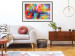Poster Horizontal Galaxies - a colorful abstract with spilled paint texture 137177 additionalThumb 12