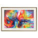 Poster Horizontal Galaxies - a colorful abstract with spilled paint texture 137177 additionalThumb 2