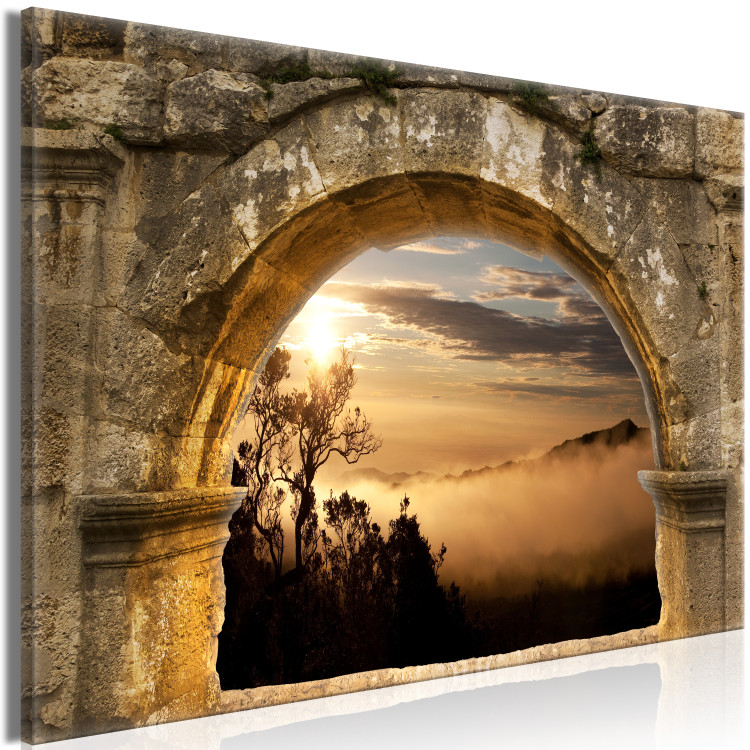 Canvas Before Dusk (1-piece) Wide - architecture and sunset 140577 additionalImage 2