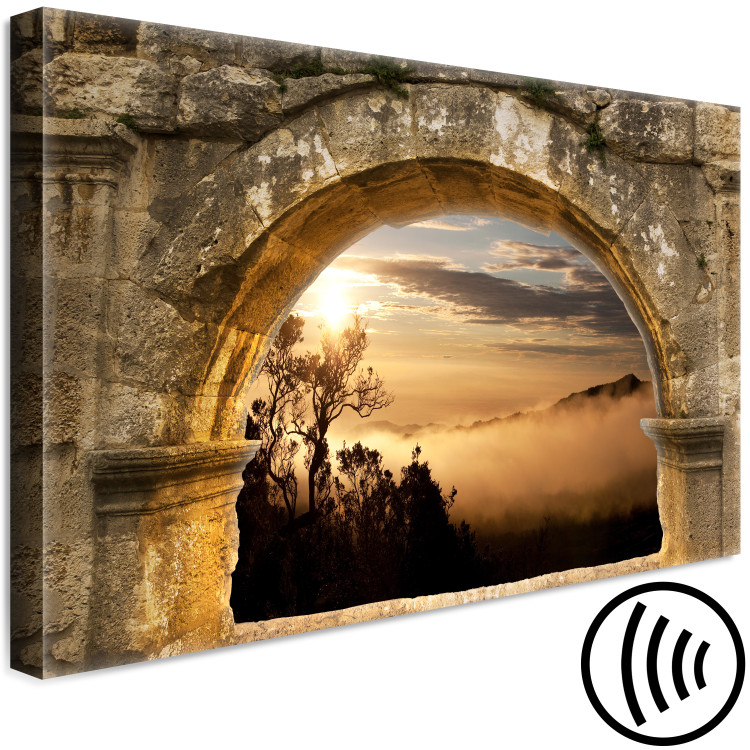 Canvas Before Dusk (1-piece) Wide - architecture and sunset 140577 additionalImage 6