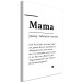 Canvas Print Definition of Mom (1-piece) Vertical - black and white German text 143577 additionalThumb 2