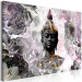 Canvas Print Gilded Buddha (1-piece) - oriental statue and Zen-style flowers 143877 additionalThumb 2