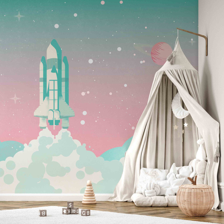 Wall Mural Child’s Dream - Rocket Flying Into Space 148477 additionalImage 6