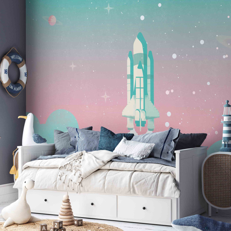 Wall Mural Child’s Dream - Rocket Flying Into Space 148477 additionalImage 4