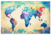 Paint by number Colorful Continents - Watercolor World Map in Rainbow Colors 148877 additionalThumb 6