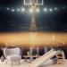 Photo Wallpaper Throwing to the Basket - Basketball Court in the Spotlight 150677 additionalThumb 6