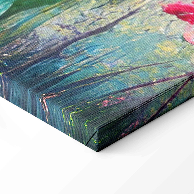 Canvas Colorful Flowers - A Painting Composition With a Forest Generated by AI 151077 additionalImage 12