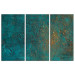 Canvas Art Print Azure Mirror - Dark Green Abstract With Visible Texture 151777