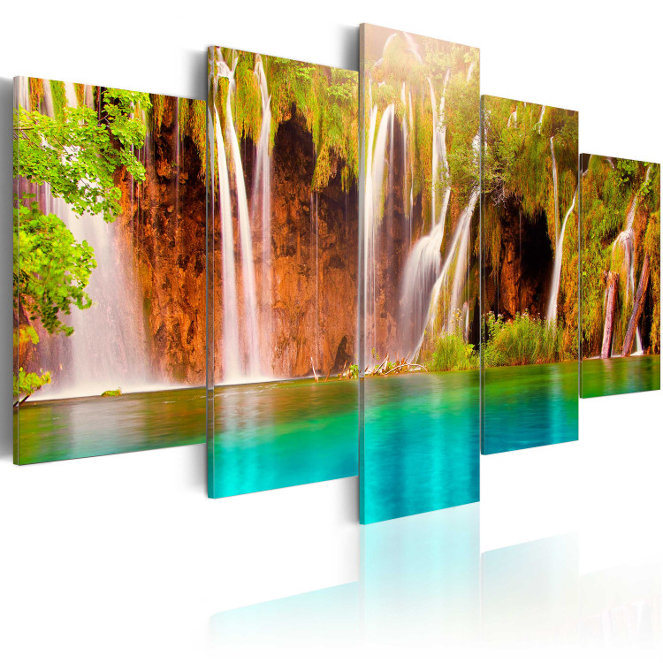 Canvas Art Print Forest waterfall 58477 additionalImage 2