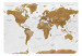 Wall Mural World Map: White Oceans 94377 additionalThumb 1
