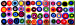 Canvas Colorful circles 97777