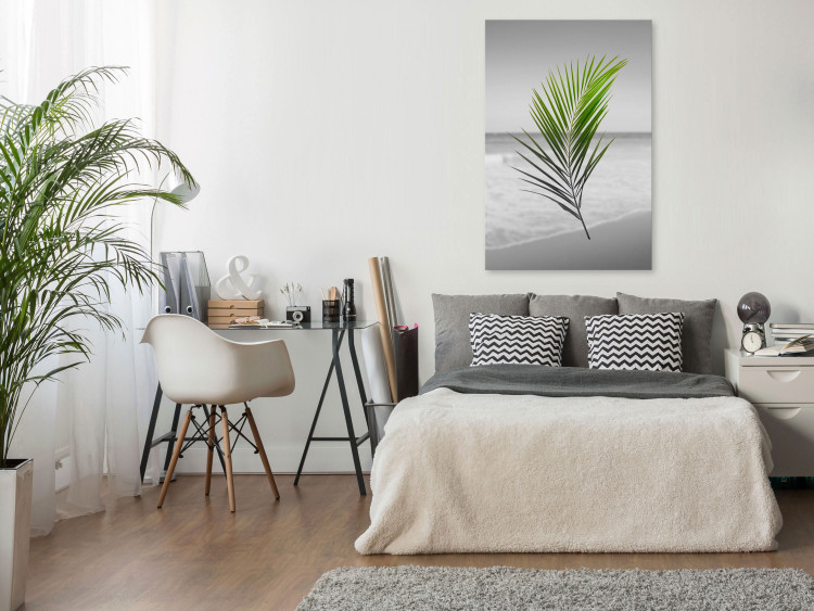 Canvas Print Green Palm Branch (1 Part) Vertical 114087 additionalImage 3