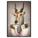 Poster Antelope Jessica - portrait of an animal with a human silhouette in a vest 117887 additionalThumb 18