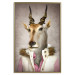 Poster Antelope Jessica - portrait of an animal with a human silhouette in a vest 117887 additionalThumb 16