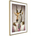 Poster Antelope Jessica - portrait of an animal with a human silhouette in a vest 117887 additionalThumb 6