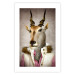 Poster Antelope Jessica - portrait of an animal with a human silhouette in a vest 117887 additionalThumb 19