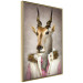 Poster Antelope Jessica - portrait of an animal with a human silhouette in a vest 117887 additionalThumb 12