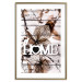 Wall Poster Living Home - autumn composition with a white inscription and flowers in the background 118287 additionalThumb 13