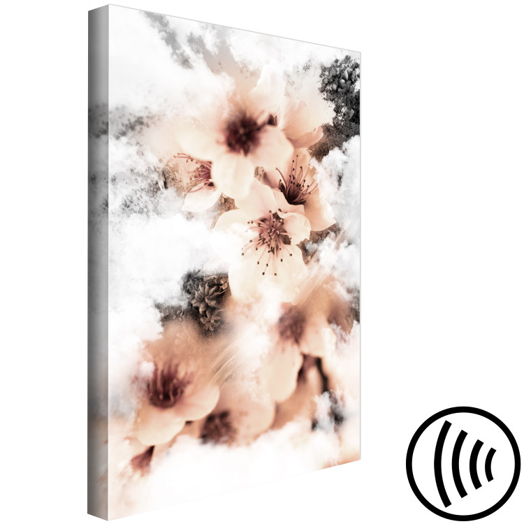 Canvas Art Print Clouds of Flowers (1-part) - Nature in White Sky Clouds 122787 additionalImage 6