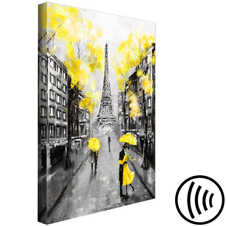 Canvas Paris Rendez-Vous (1 Part) Vertical Yellow 123087 additionalImage 6