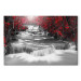 Canvas Print Cascade of Thoughts (1 Part) Wide Red 123187 additionalThumb 7