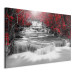 Canvas Print Cascade of Thoughts (1 Part) Wide Red 123187 additionalThumb 2