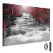 Canvas Print Cascade of Thoughts (1 Part) Wide Red 123187 additionalThumb 8